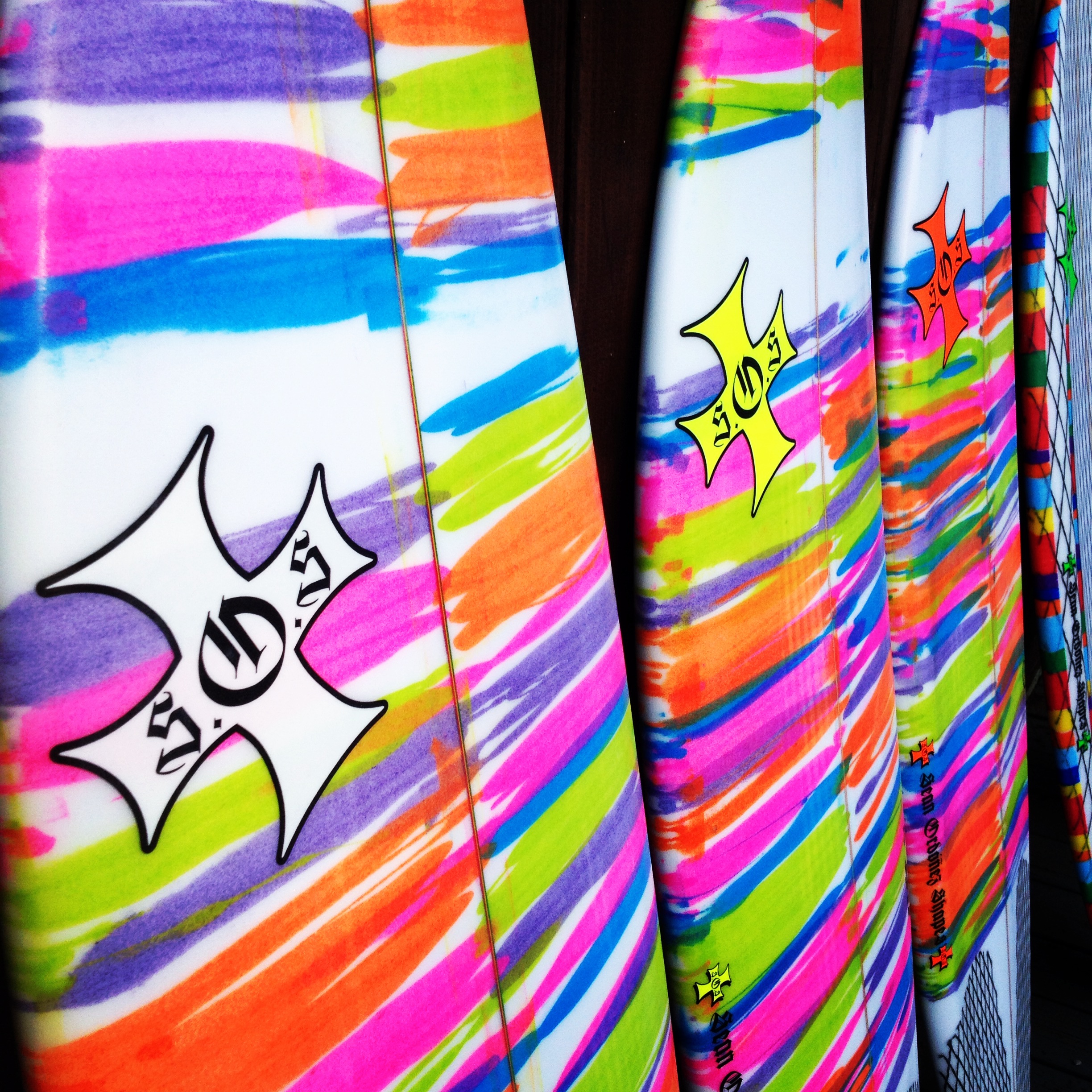 Custom SOS board finishes from Sean’s archive
