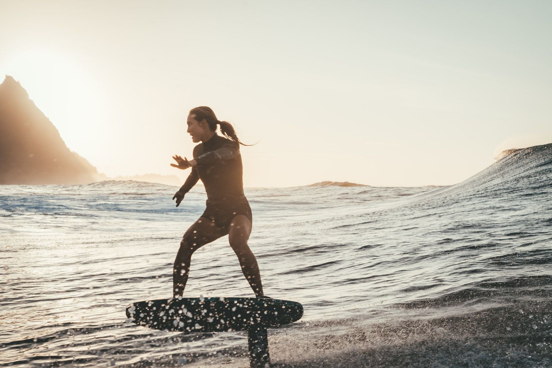 On the water with Lift’s surf and wind foilboard range.